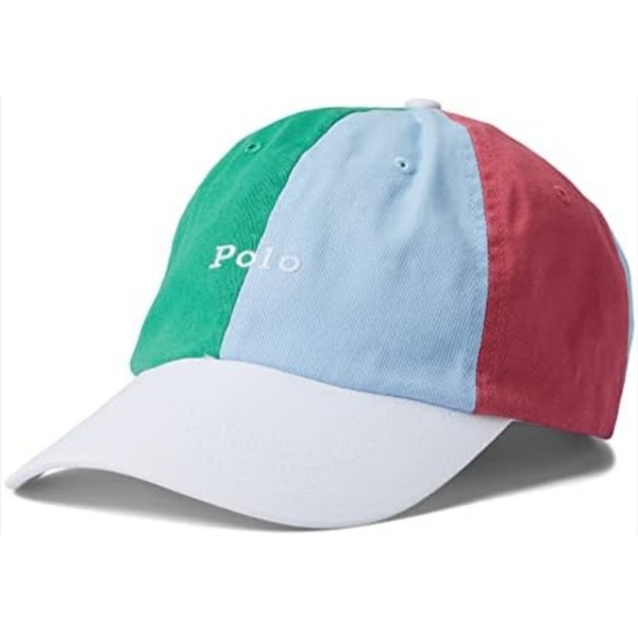 Polo Ralph Lauren Other - POLO RALPH LAUREN Men's Color-Blocked Chino Ball Cap Elite Blue/Raft Green NWT